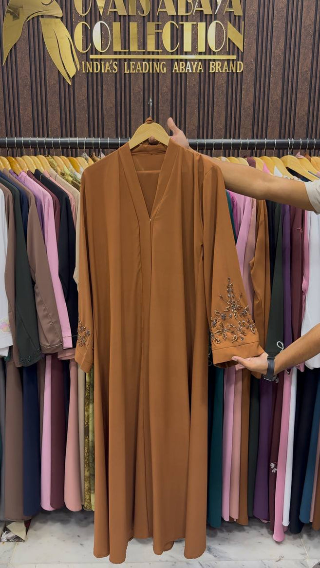 RIMSHA MODEST WEAR ABAYA | COPPER