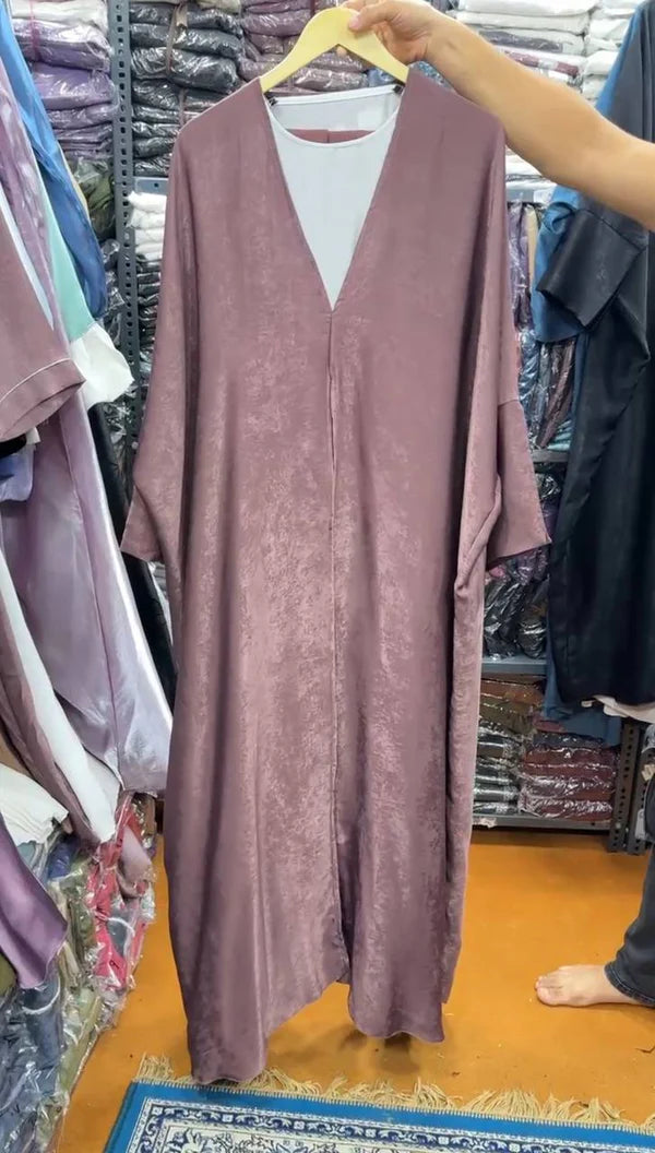 IMPORTED SIMMER DS KAFTAN ABAYA | DUSTY PINK
