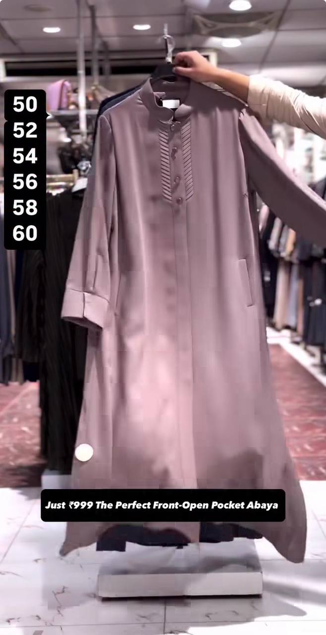 AYLA POCKET ABAYA | FLAMINGO