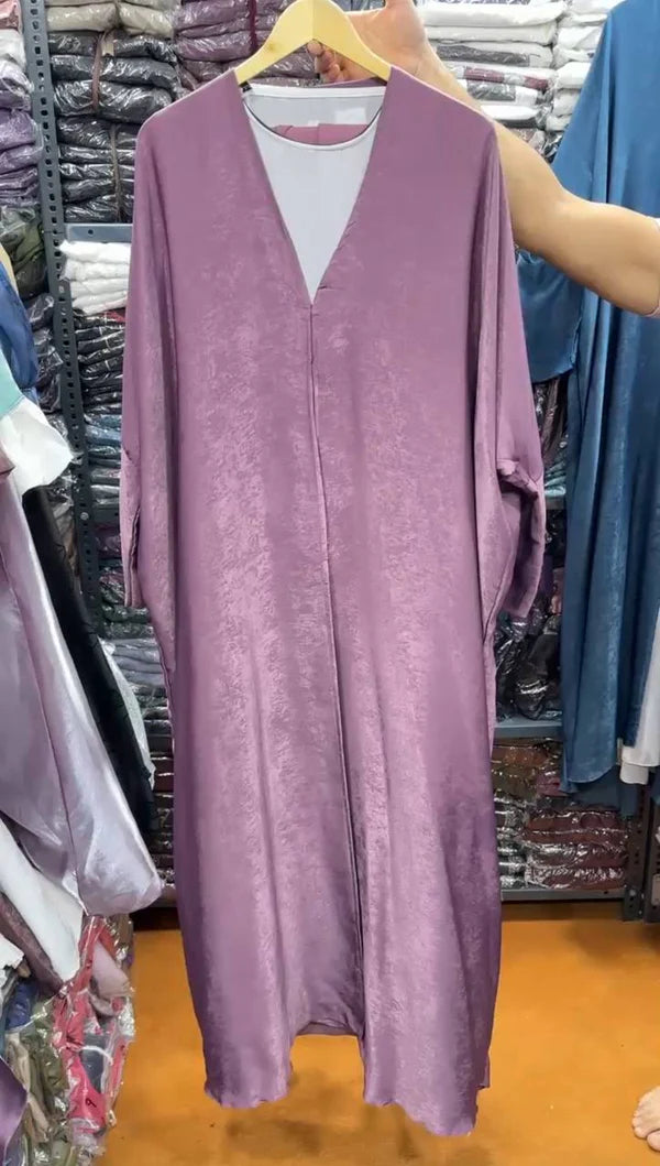 IMPORTED SIMMER DS KAFTAN ABAYA | BABY PINK