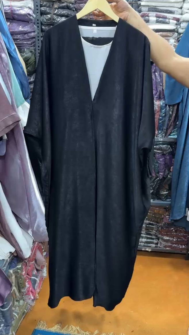 IMPORTED SIMMER DS KAFTAN ABAYA | BLACK