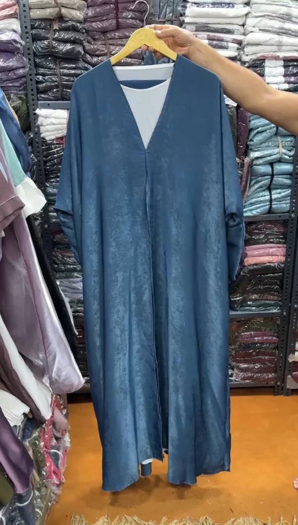 IMPORTED SIMMER DS KAFTAN ABAYA | BLUE