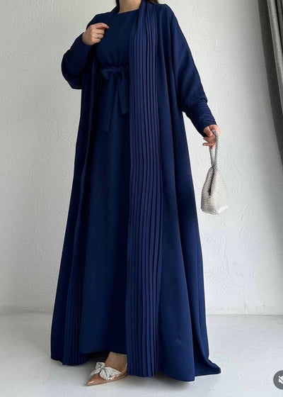 AMEERAH DOUBLE SHRUG ABAYA | TEAL