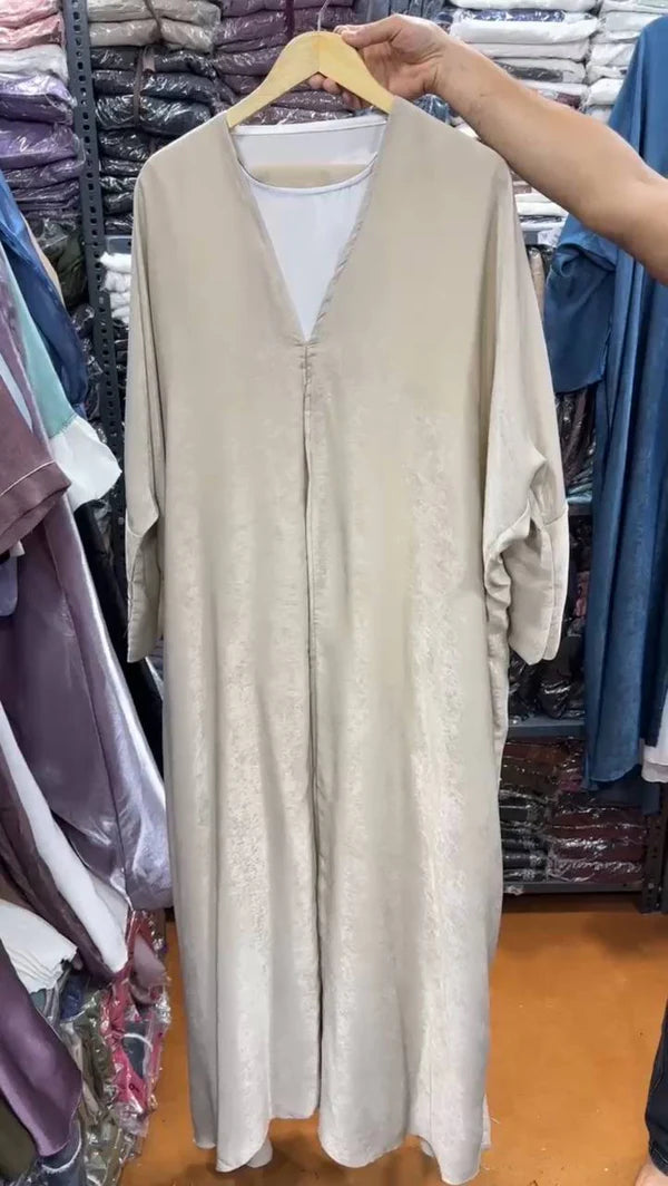 IMPORTED SIMMER DS KAFTAN ABAYA | NUDE