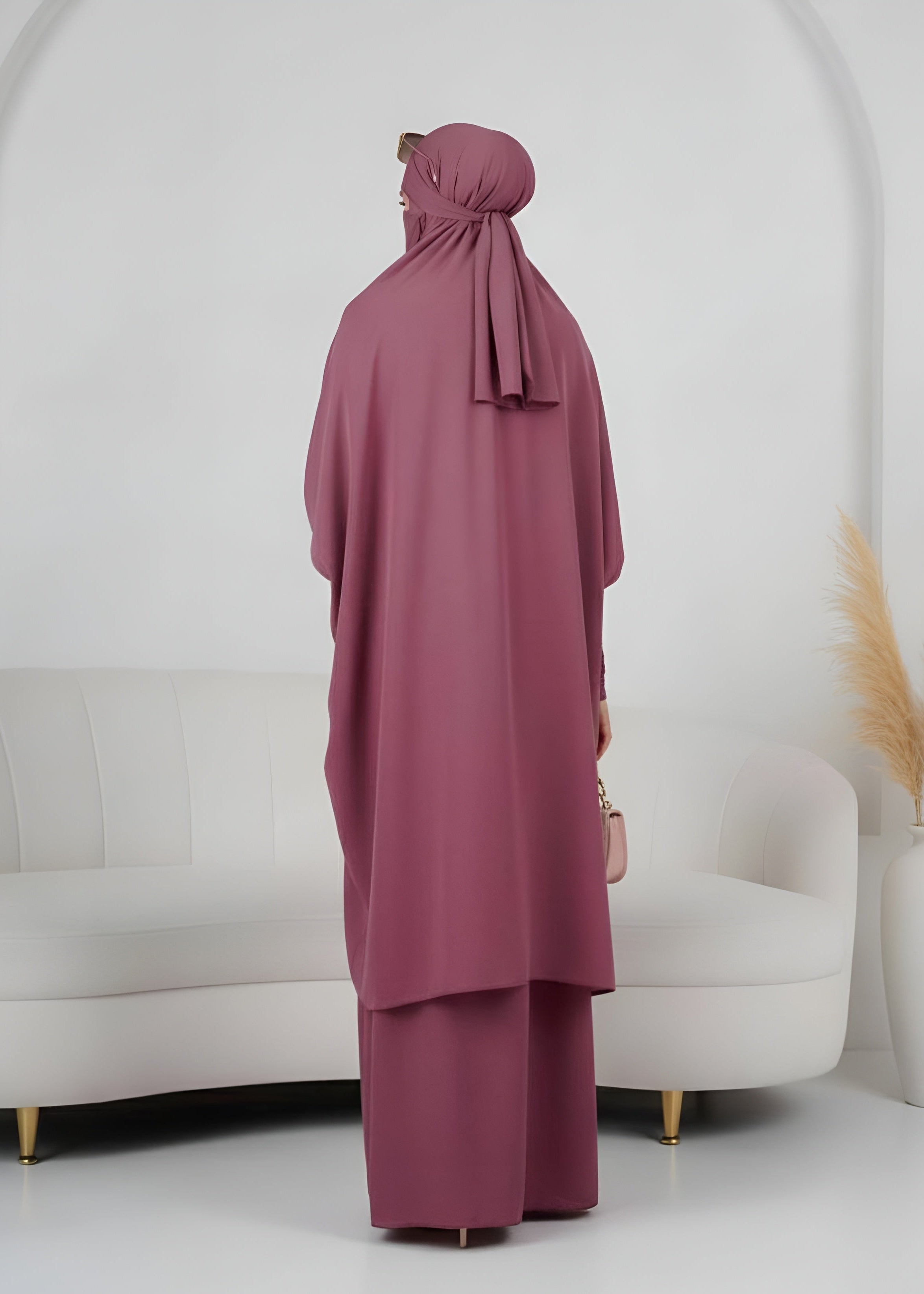 2 PIECE JILBAB | MAUVE PINK