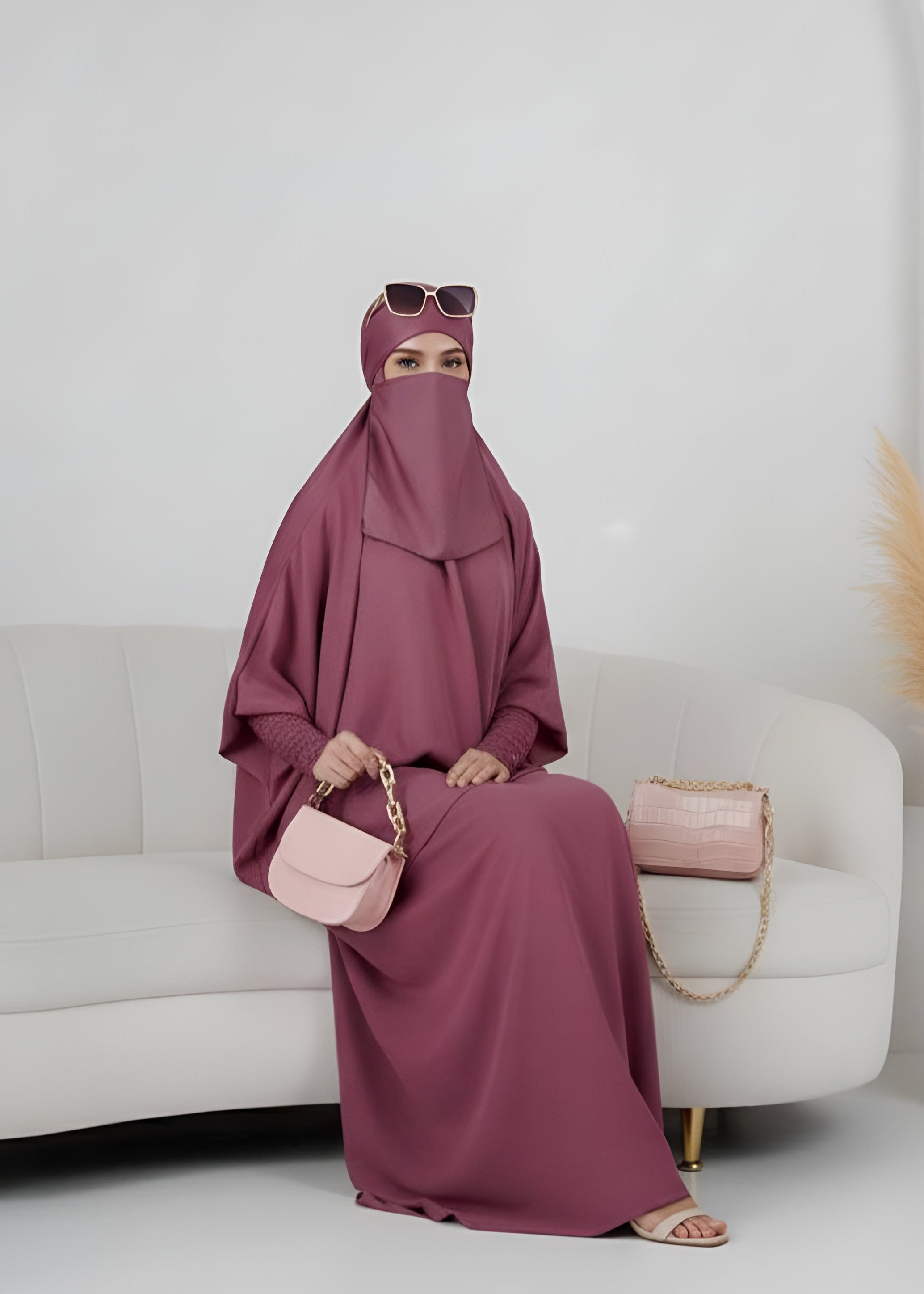 2 PIECE JILBAB | MAUVE PINK