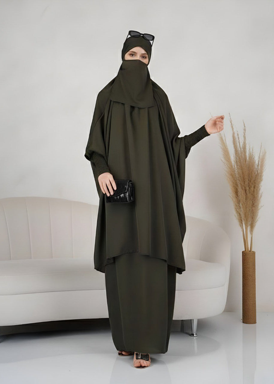 2 piece Jilbab | OLIVE