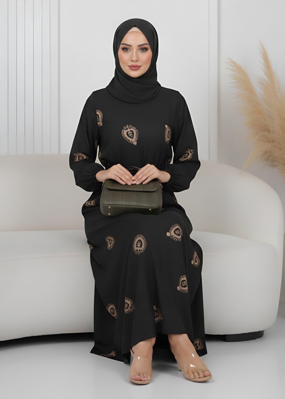 ALIZA PRINTED ABAYA | SHADE 4