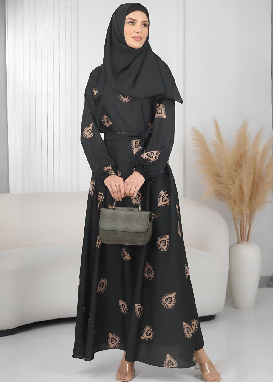 ALIZA PRINTED ABAYA | SHADE 4