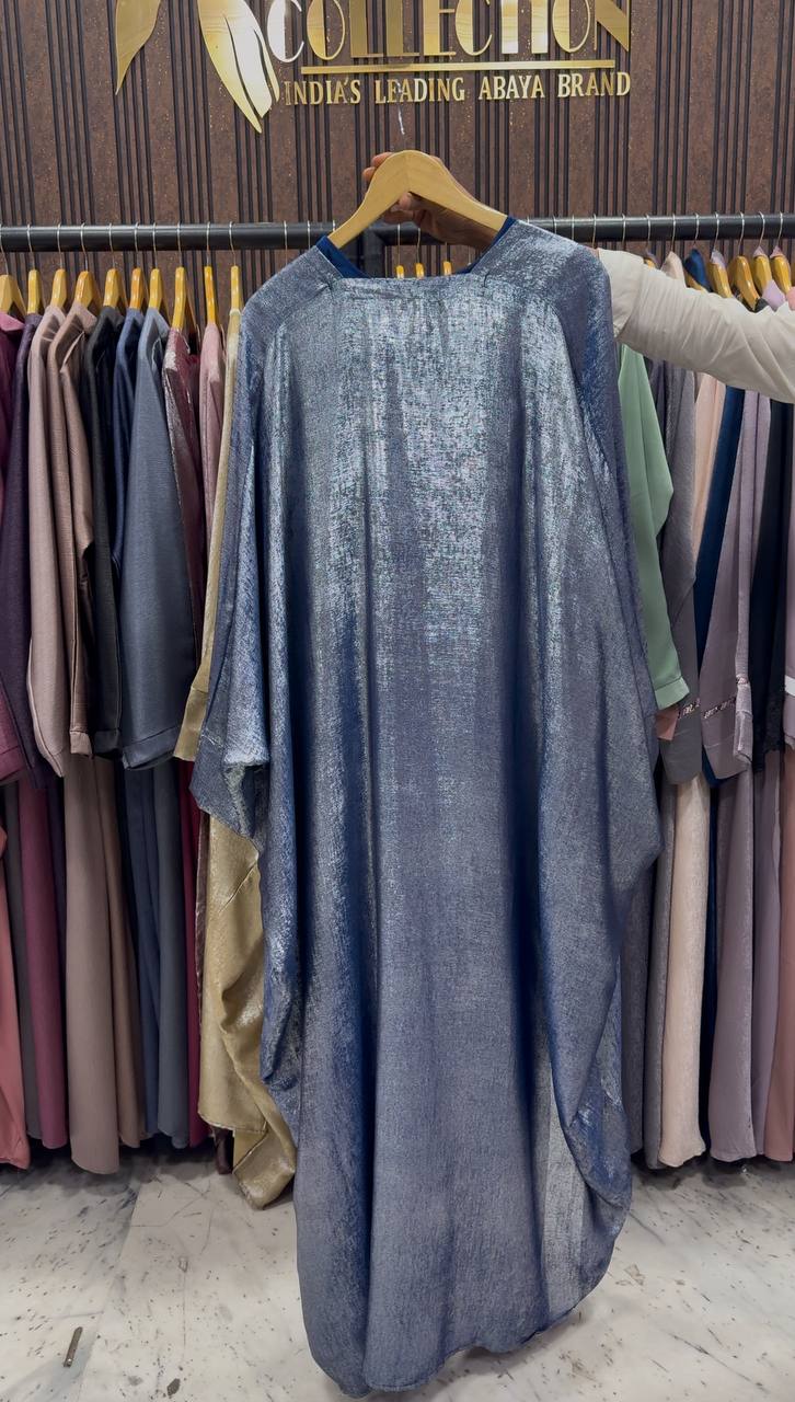 AL-HURIYA DOUBLE SHRUG ABAYA | NAVY BLUE
