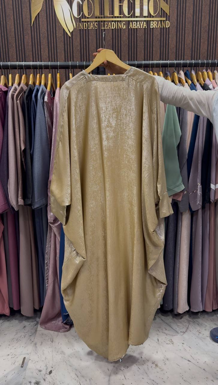 AL-HURIYA DOUBLE SHRUG ABAYA | GOLD