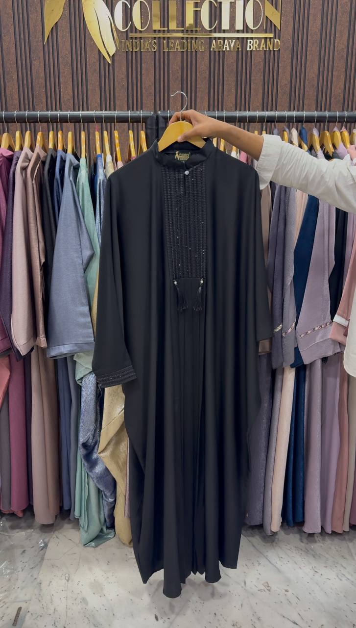 MEERUB KAFTAN ABAYA | BLACK