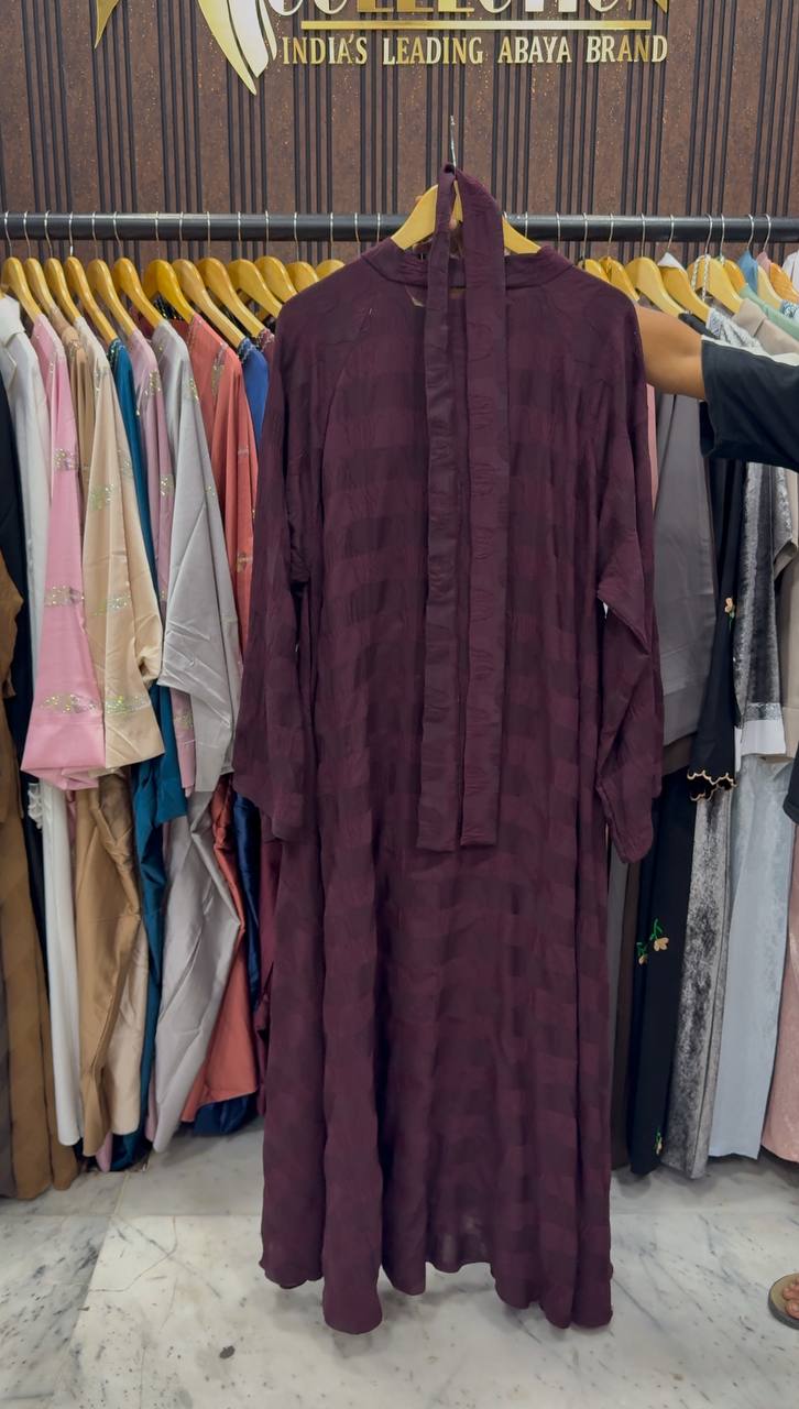 HOOR KAFTAN ABAYA | WINE