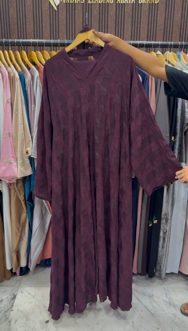 HOOR KAFTAN ABAYA | WINE