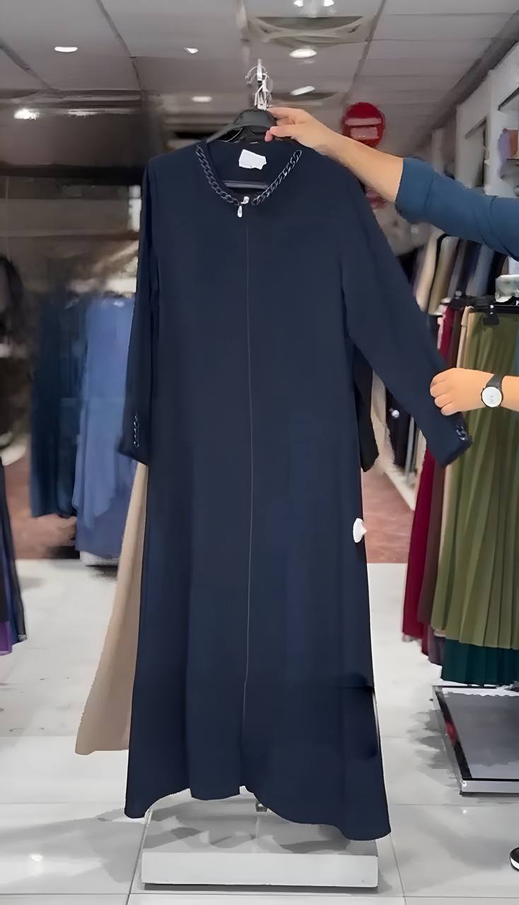 DANEEN ZIPPER ABAYA | BLUE