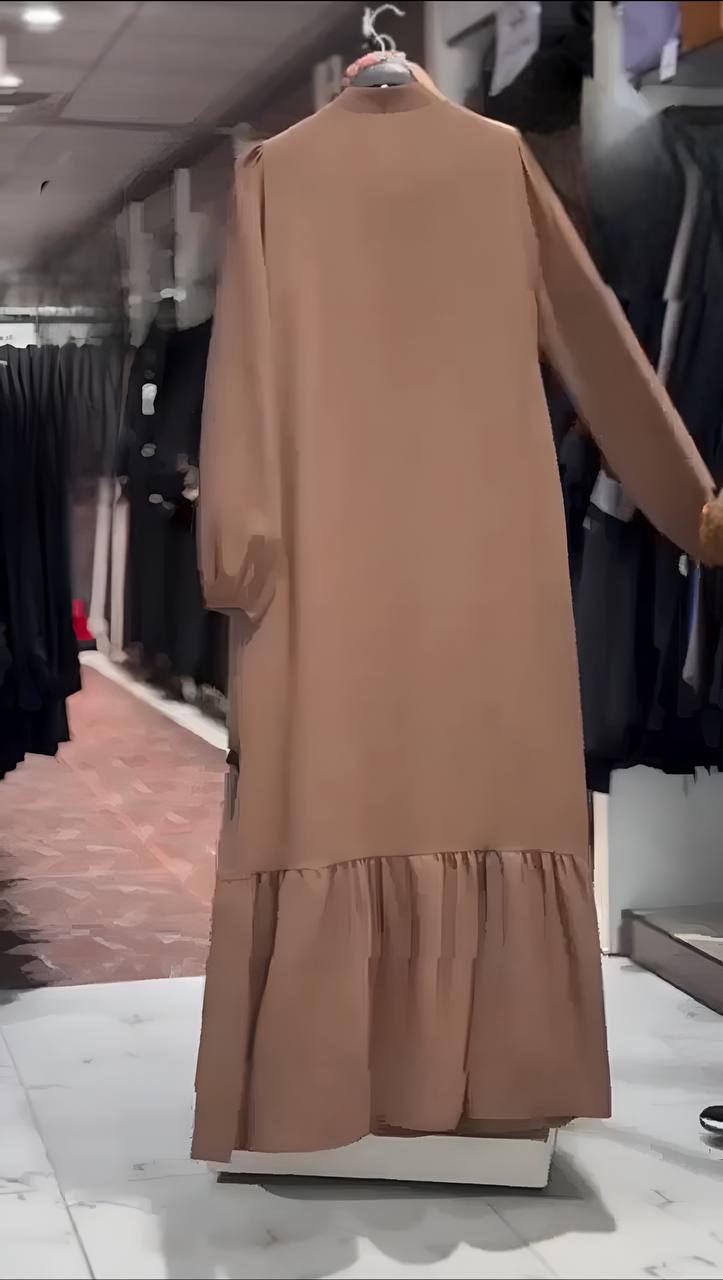 MAYSHAH FRONT OPEN ABAYA | COPPER