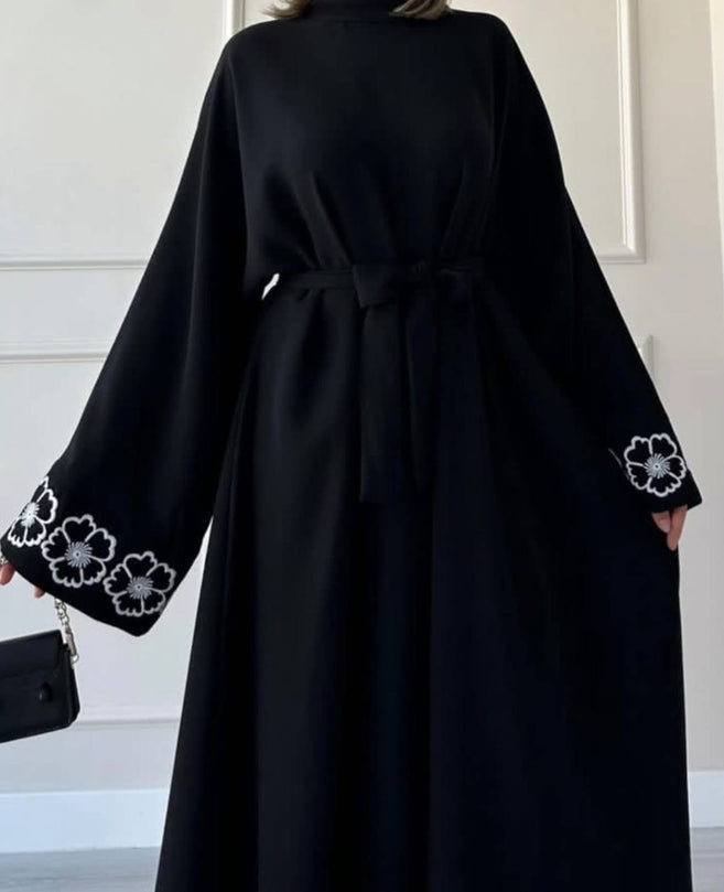 RAHAT A-LINE BELL SLEEVE ABAYA