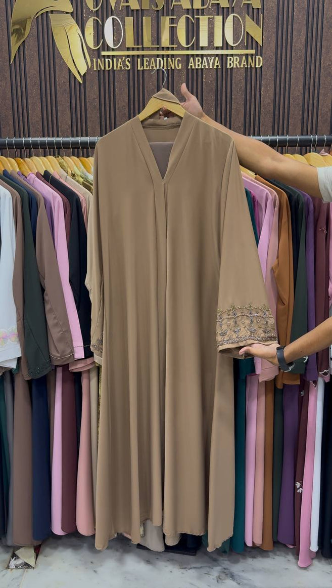 RUBA HANDWORK ABAYA | GOLDEN