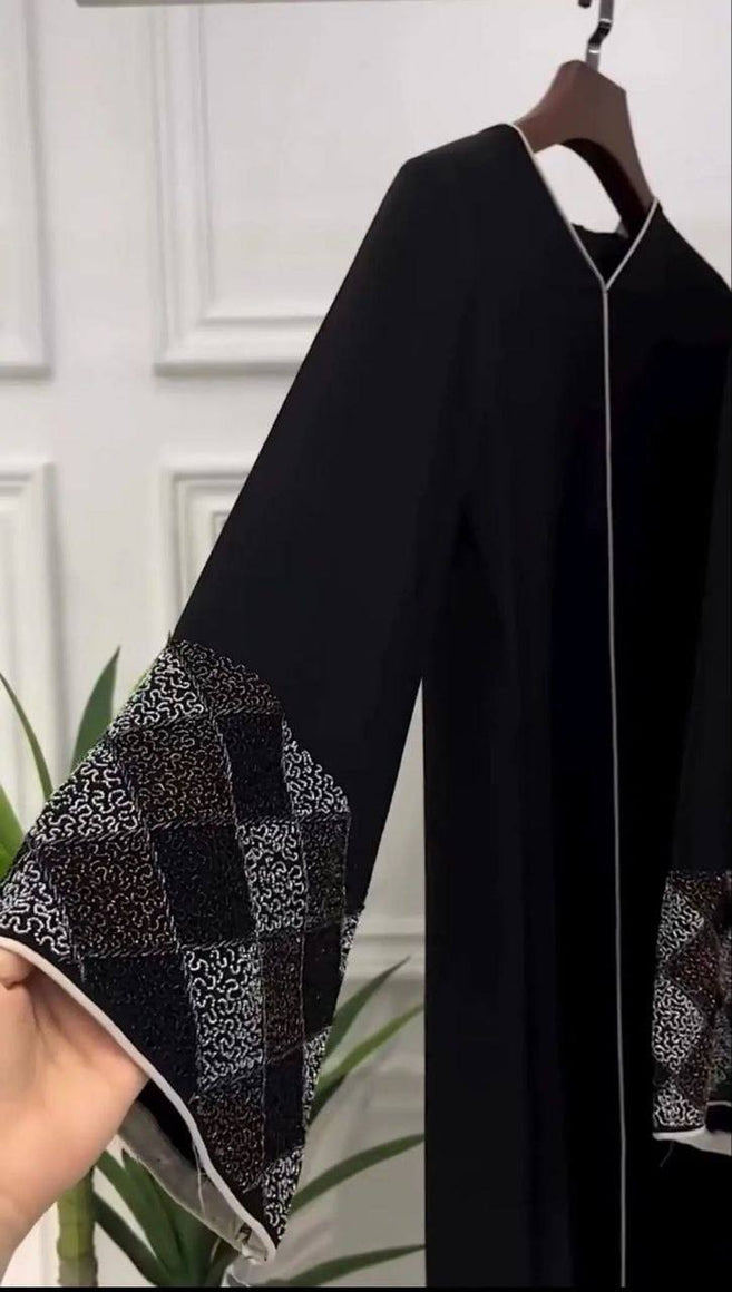 FALAK HANDWORK ABAYA | BLACK