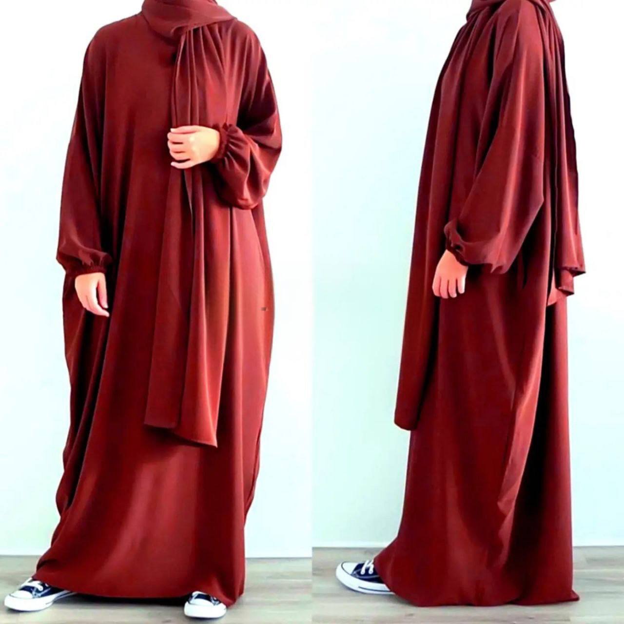MEHREEN KAFTAN ABAYA | MAROON