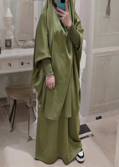 2 PIECE JILBAB | PISTA GREEN