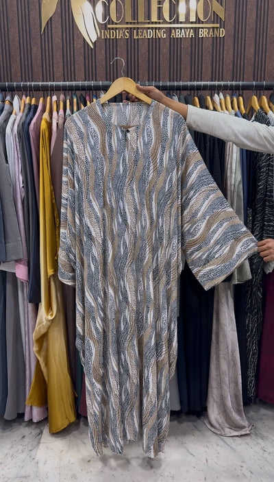 NAMRAH KAFTAN ABAYA | GOLDEN