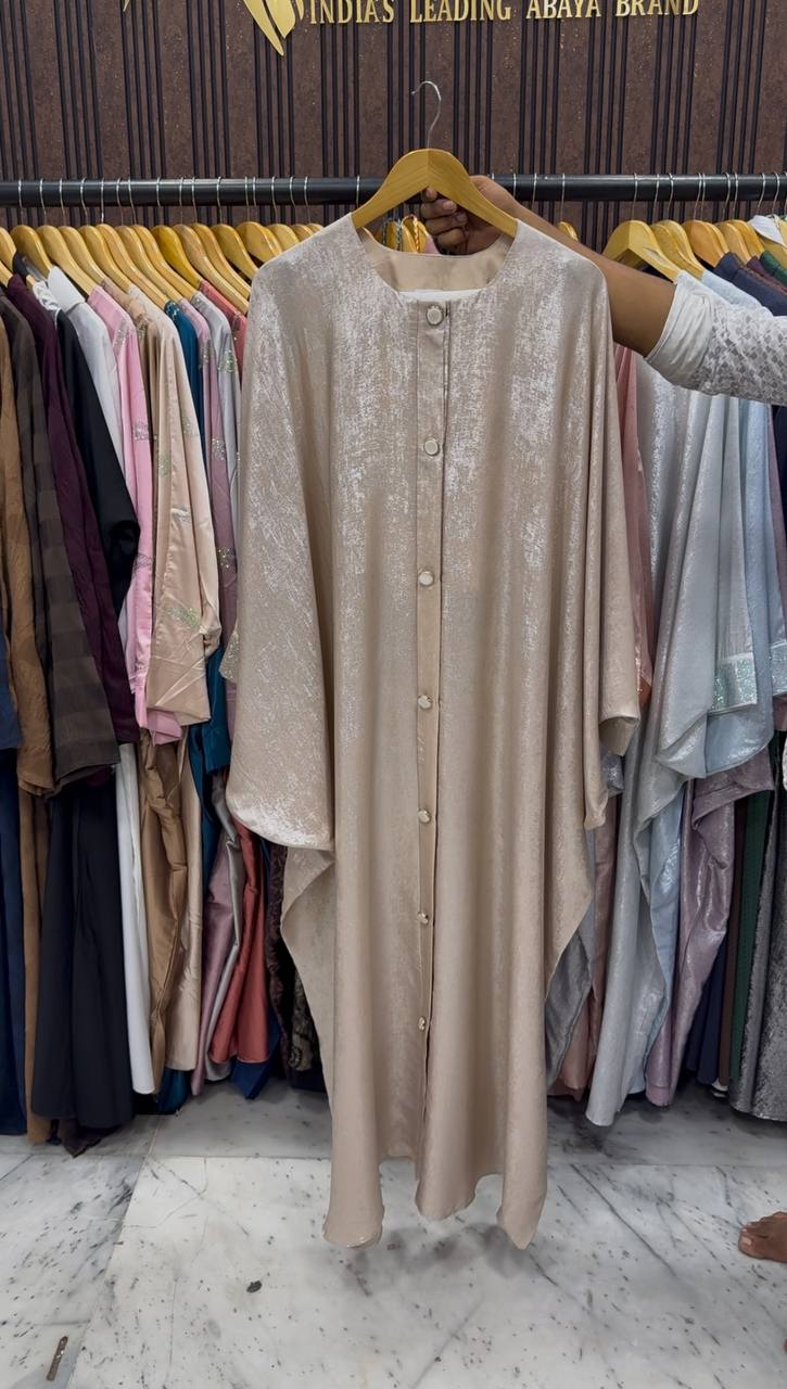 ZARA FRONT OPEN ABAYA | GOLDEN
