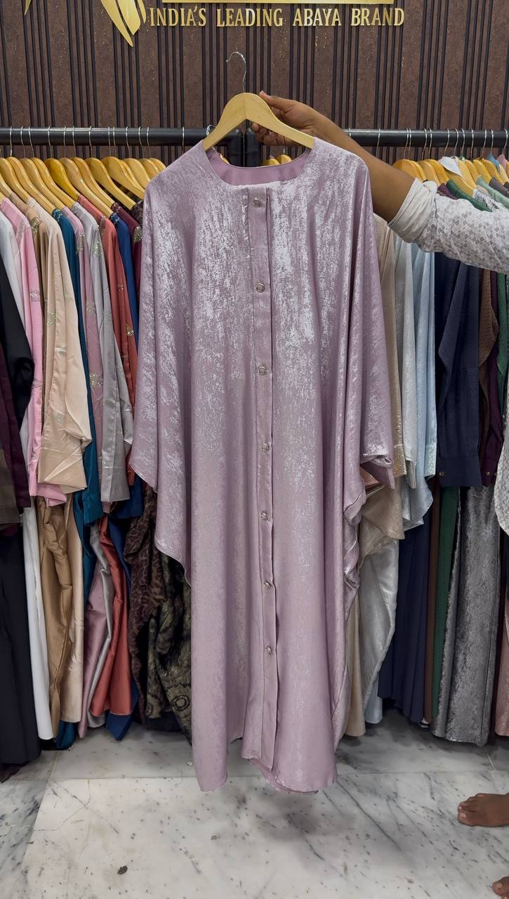 ZARA FRONT OPEN ABAYA | PINK