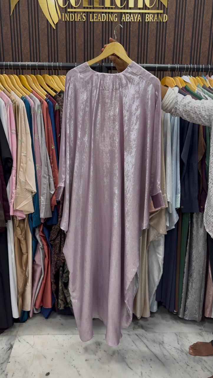 ZARA FRONT OPEN ABAYA | PINK