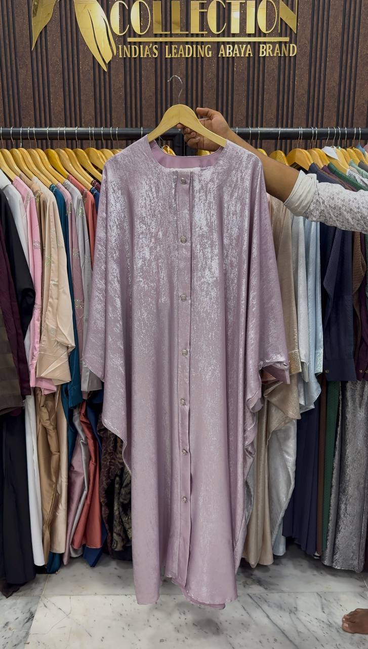 ZARA FRONT OPEN ABAYA | PINK