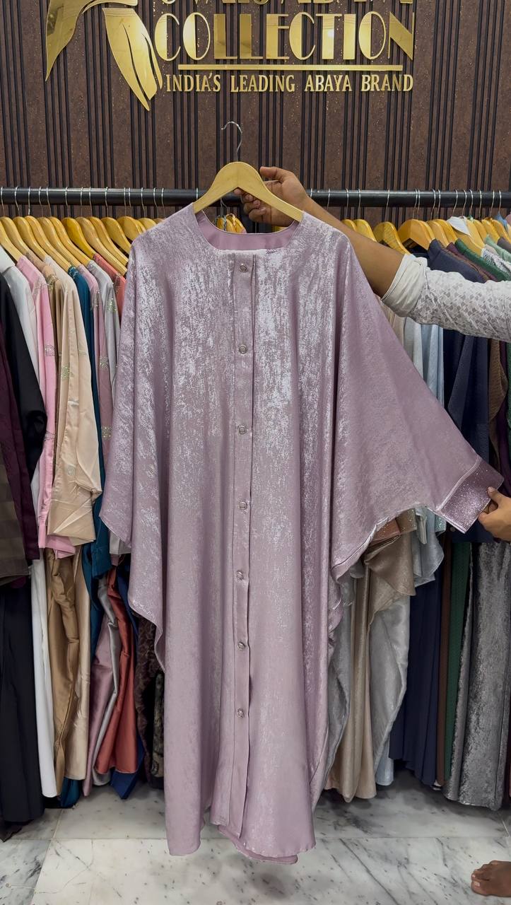 ZARA FRONT OPEN ABAYA | PINK