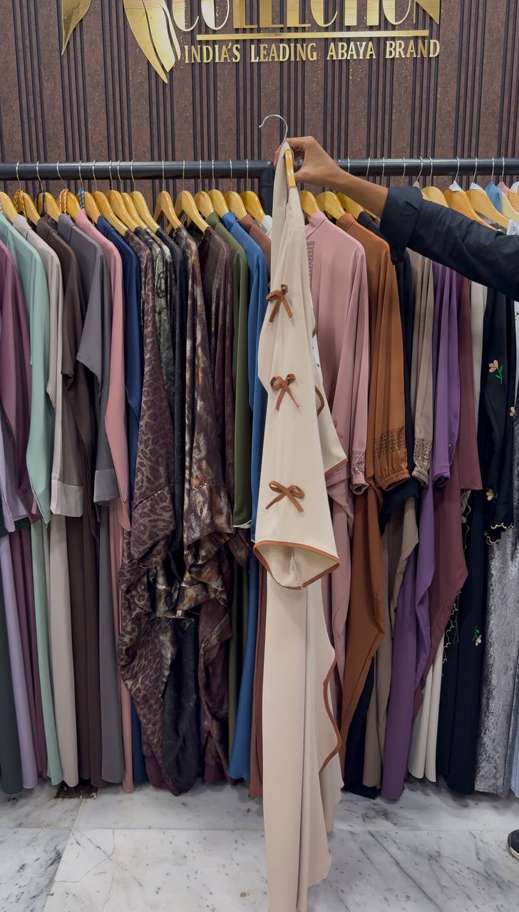 ZOE DOUBLE SHRUG BOW ABAYA | COPPERxNUDE