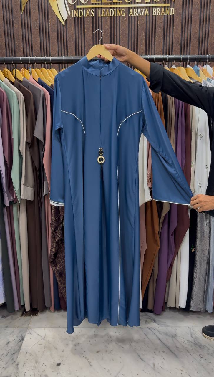 MAYA ELEGANT CLOSED ABAYA | BLUE