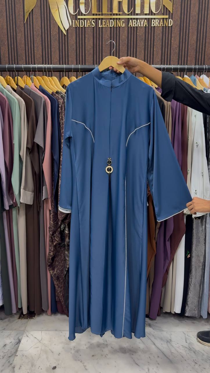 MAYA ELEGANT CLOSED ABAYA | BLUE