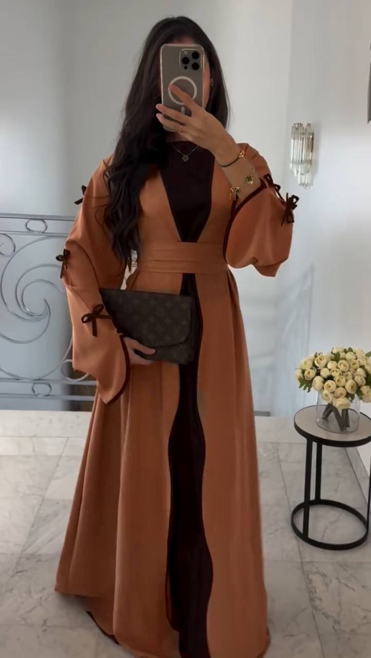 ZOE DOUBLE SHRUG BOW ABAYA | CXC