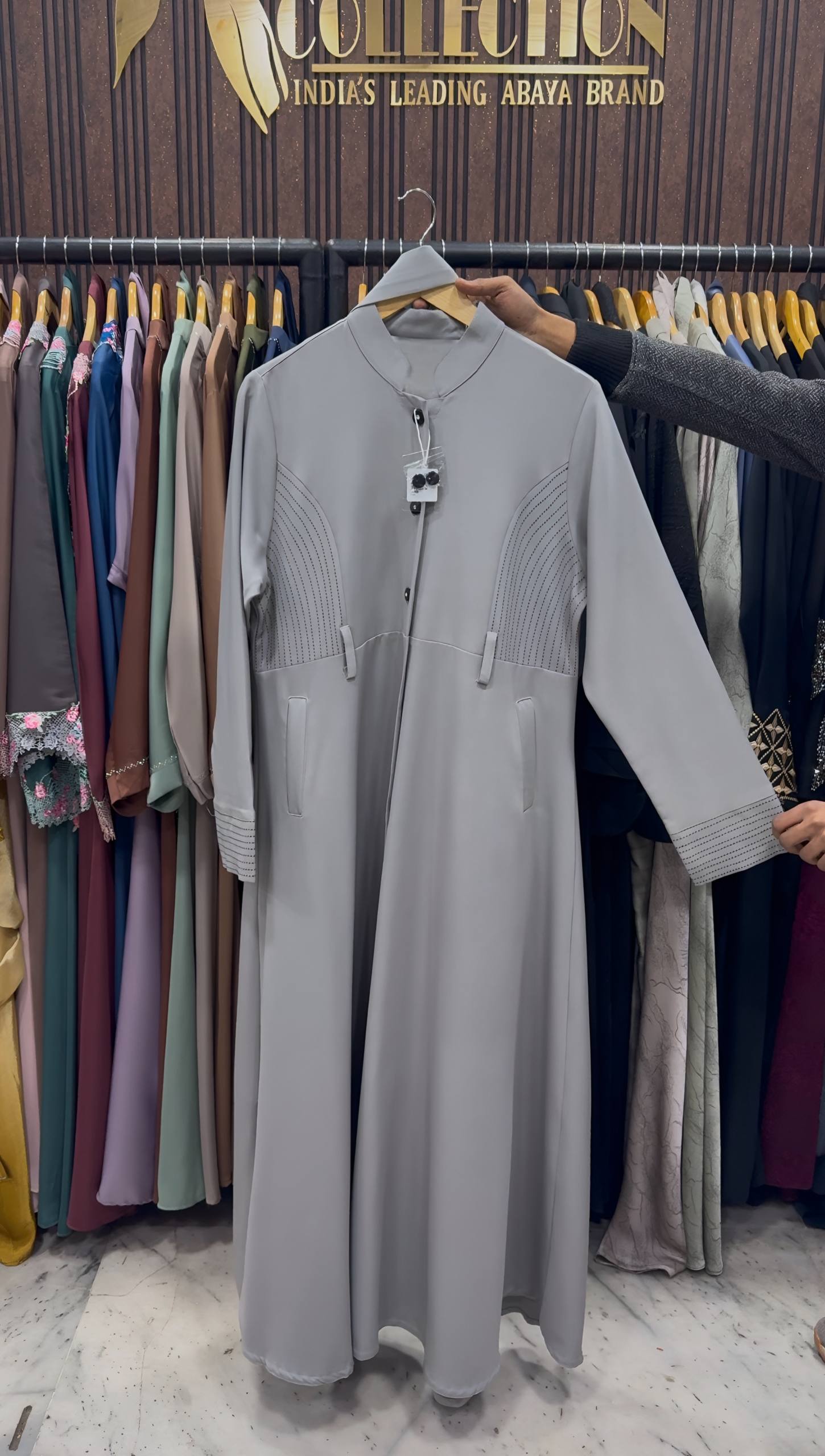 MYSA COAT STYLE ABAYA | L-GRAY