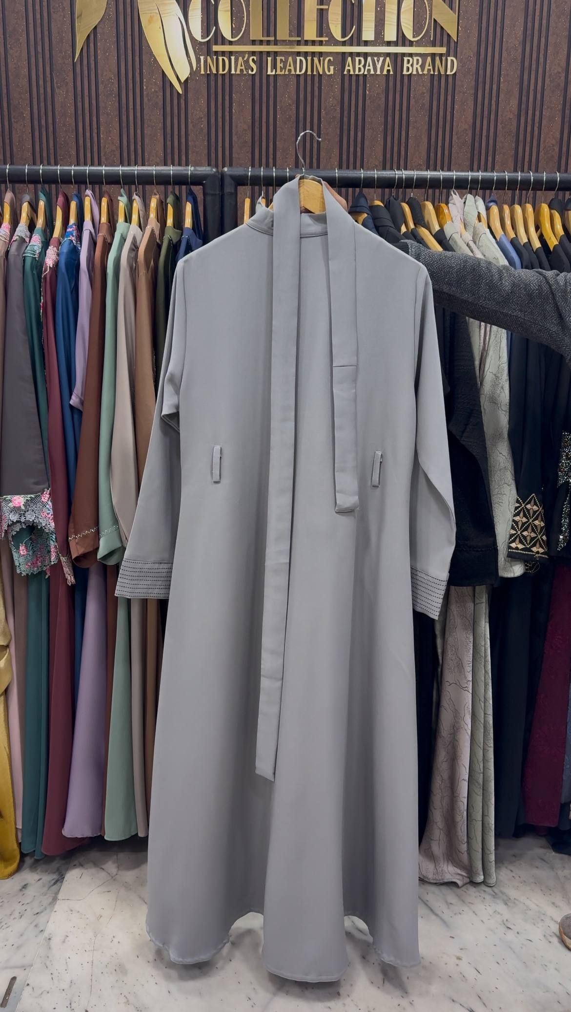 MYSA COAT STYLE ABAYA | L-GRAY