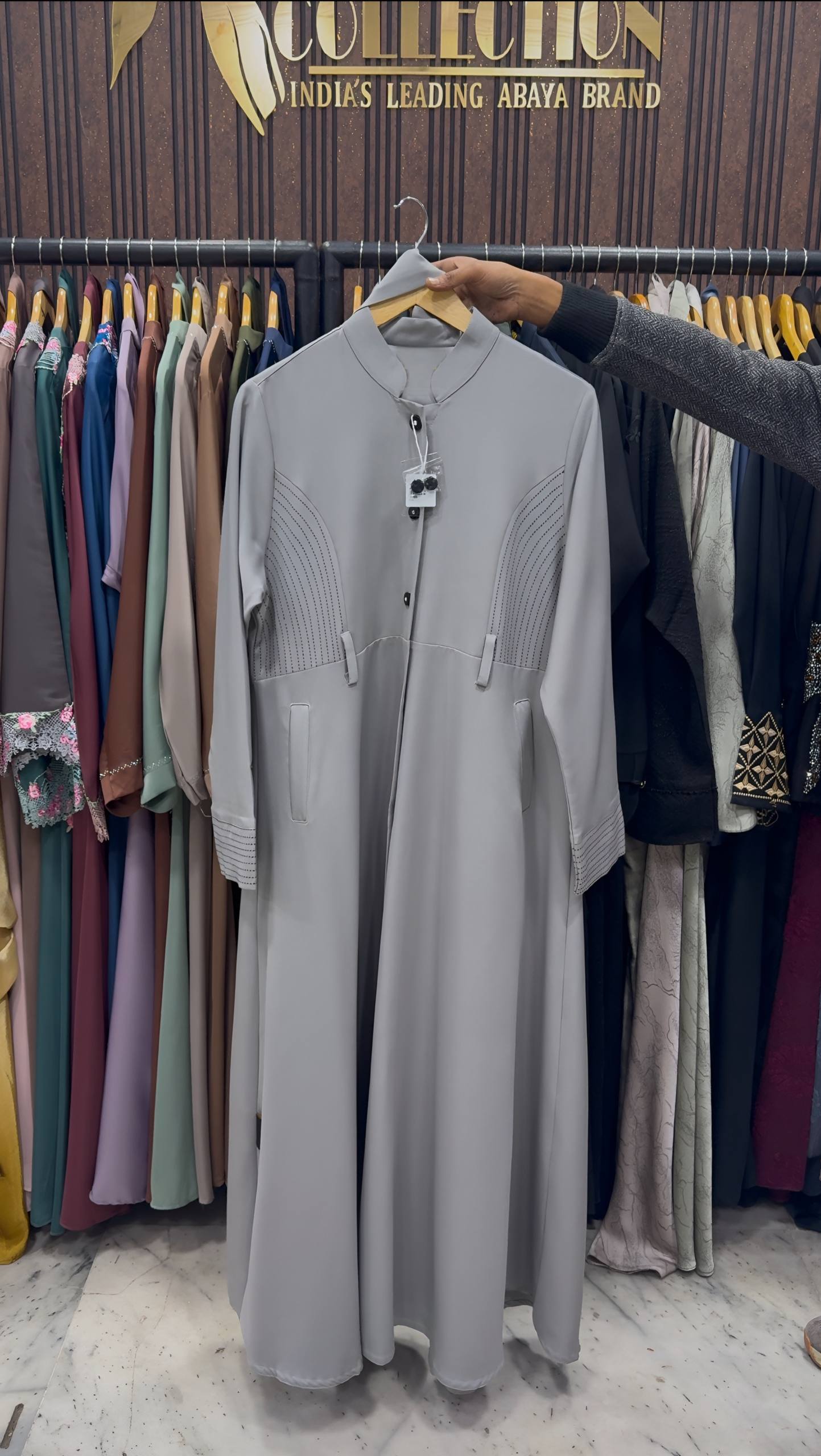 MYSA COAT STYLE ABAYA | L-GRAY