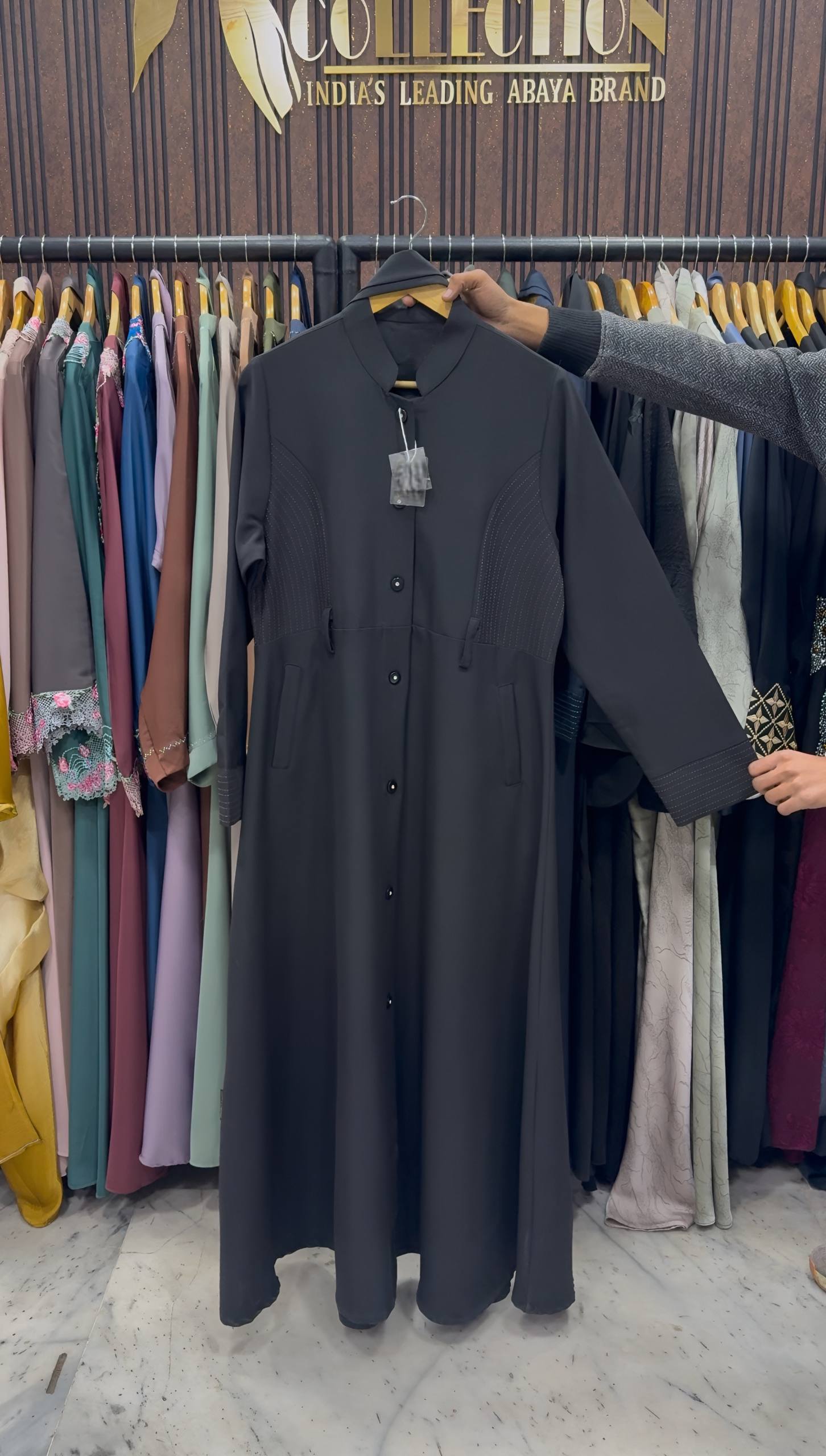 MYSA COAT STYLE ABAYA | BLACK