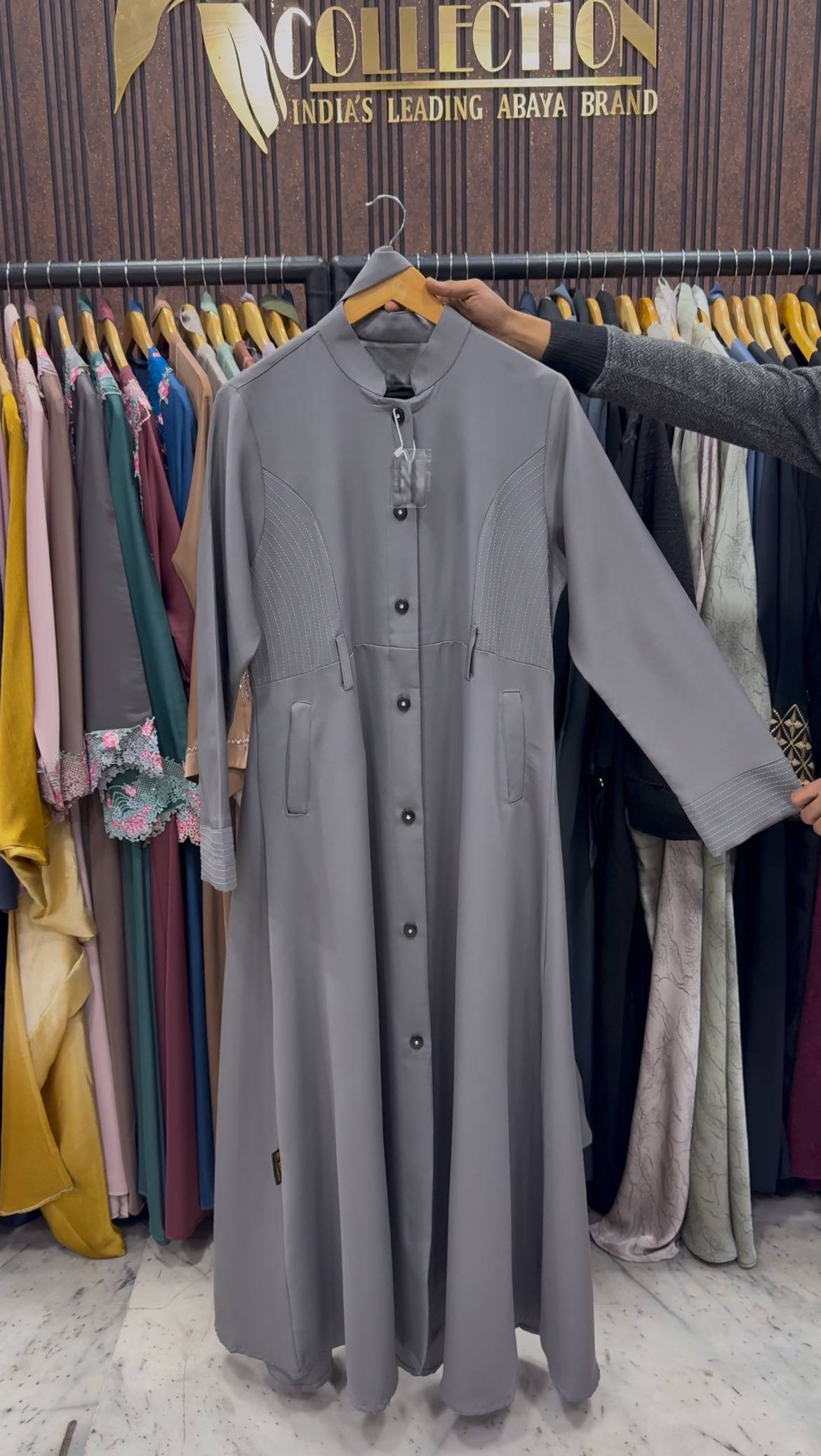 MYSA COAT STYLE ABAYA | SLASH GRAY
