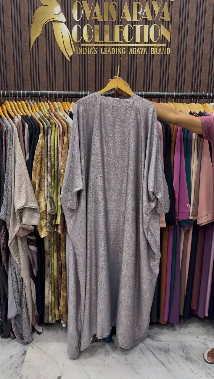 Azrah Korean Print Abaya | SHADE-12