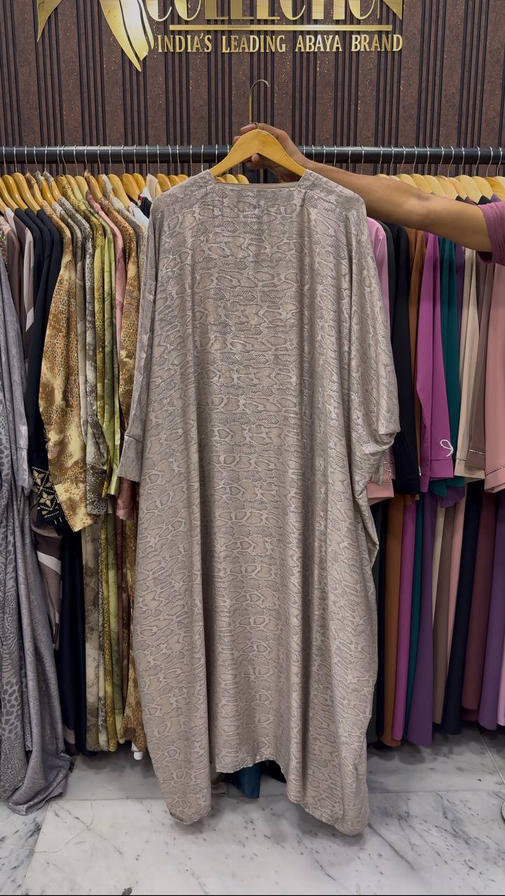 Azrah Korean Print Abaya | SHADE-13