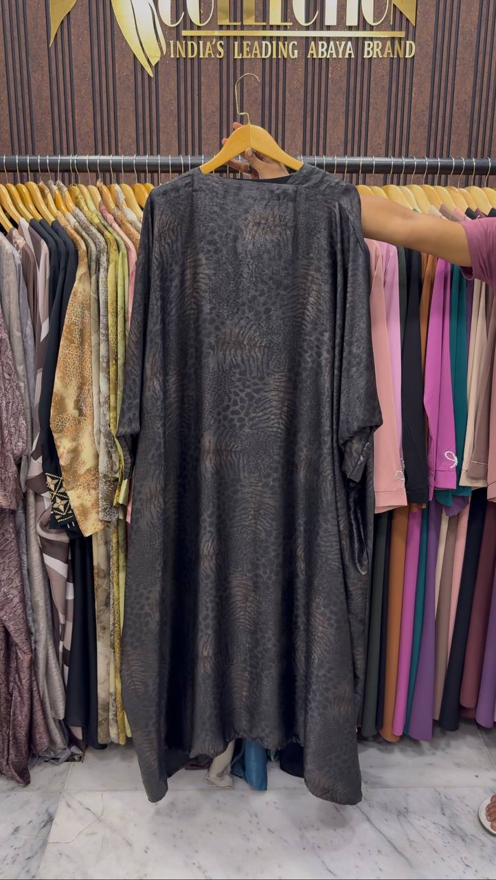 Azrah Korean Print Abaya | SHADE-14