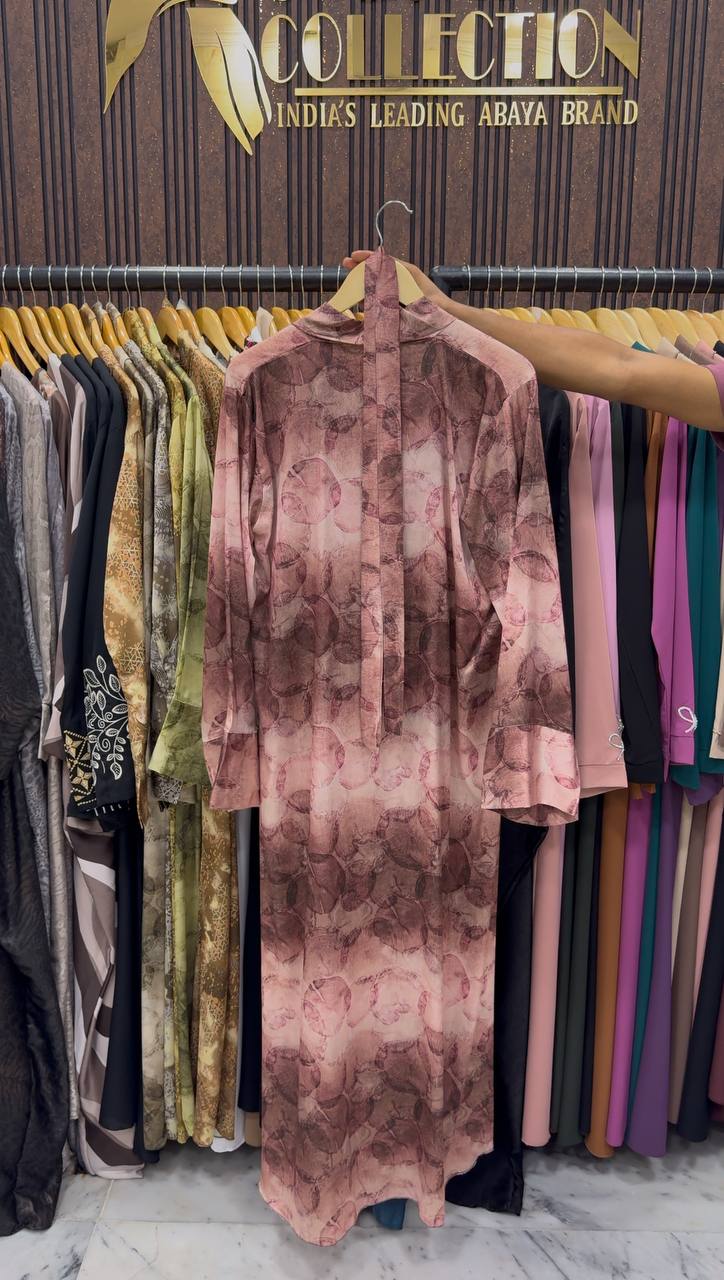 Velora Printed Kimono Abaya | SHADE-05