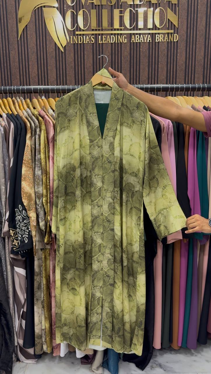 Velora Printed Kimono Abaya | SHADE-03