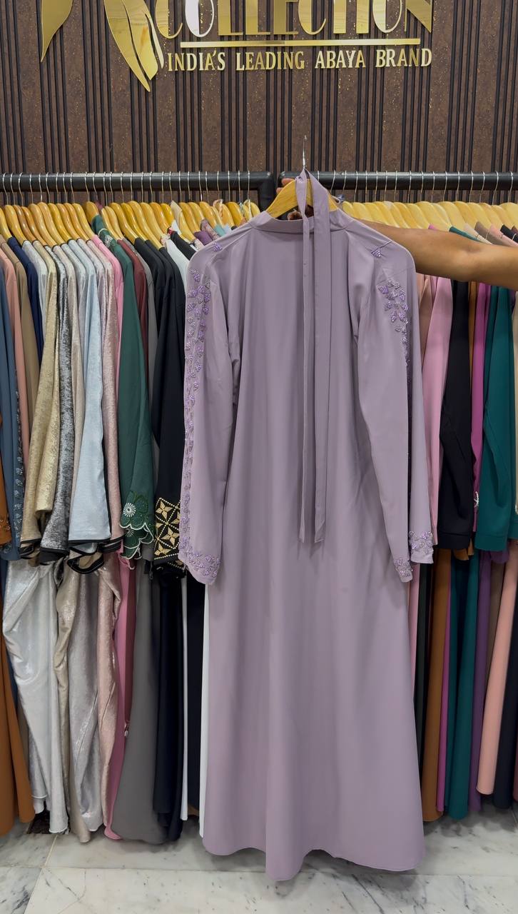 AL-HANA FRONT OPEN ABAYA | LIL LAVENDER