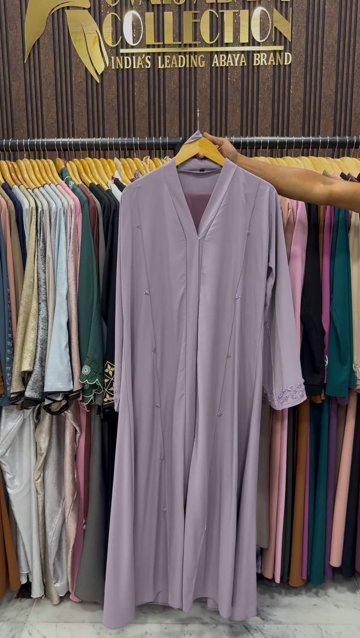 AL-HANA FRONT OPEN ABAYA | LIL LAVENDER