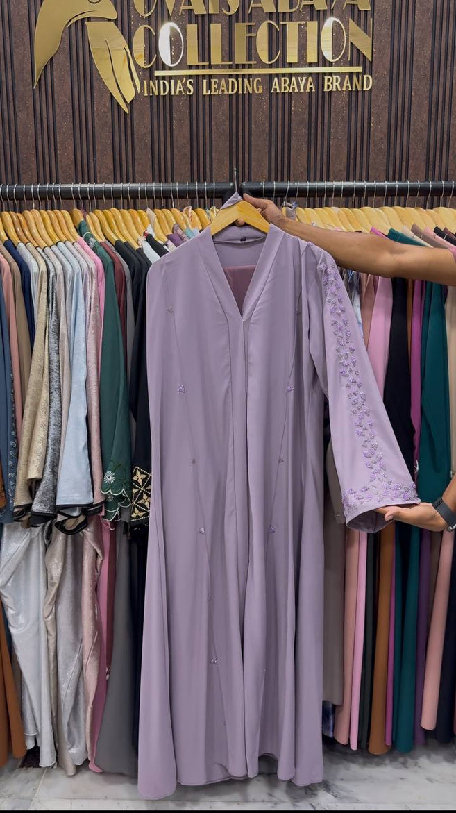 AL-HANA FRONT OPEN ABAYA | LIL LAVENDER