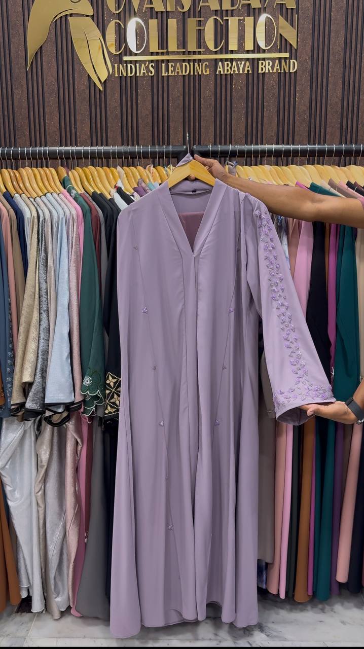 AL-HANA FRONT OPEN ABAYA | LIL LAVENDER