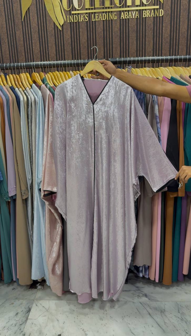AMREEN SIMMER KAFTAN ABAYA | LITE PINK